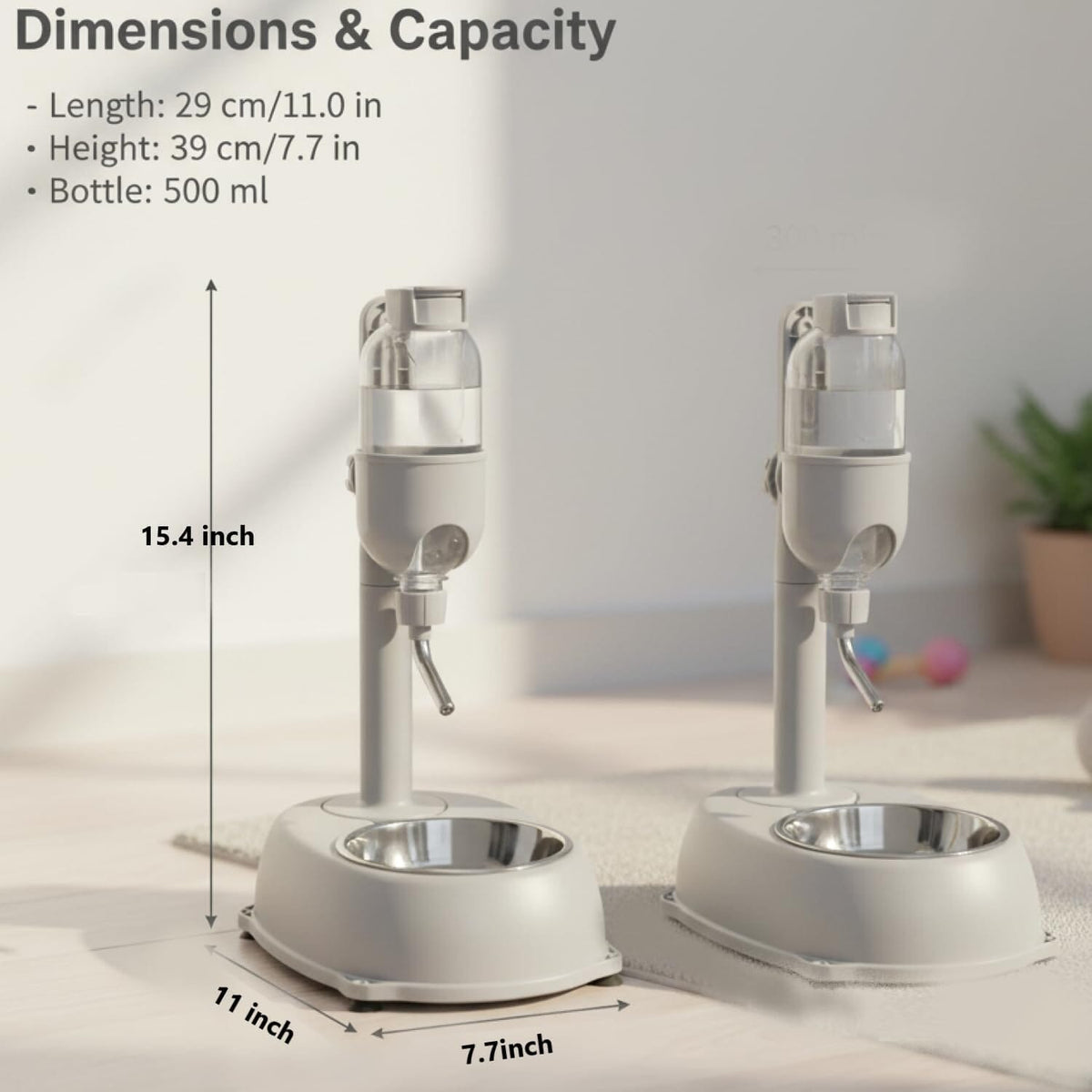 Adjustable Stand Pet Water Dispenser