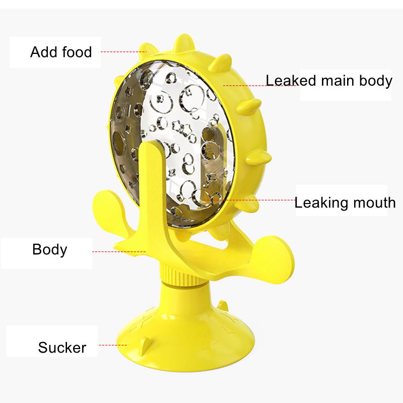 Interactive Cat Windmill Treat Toy