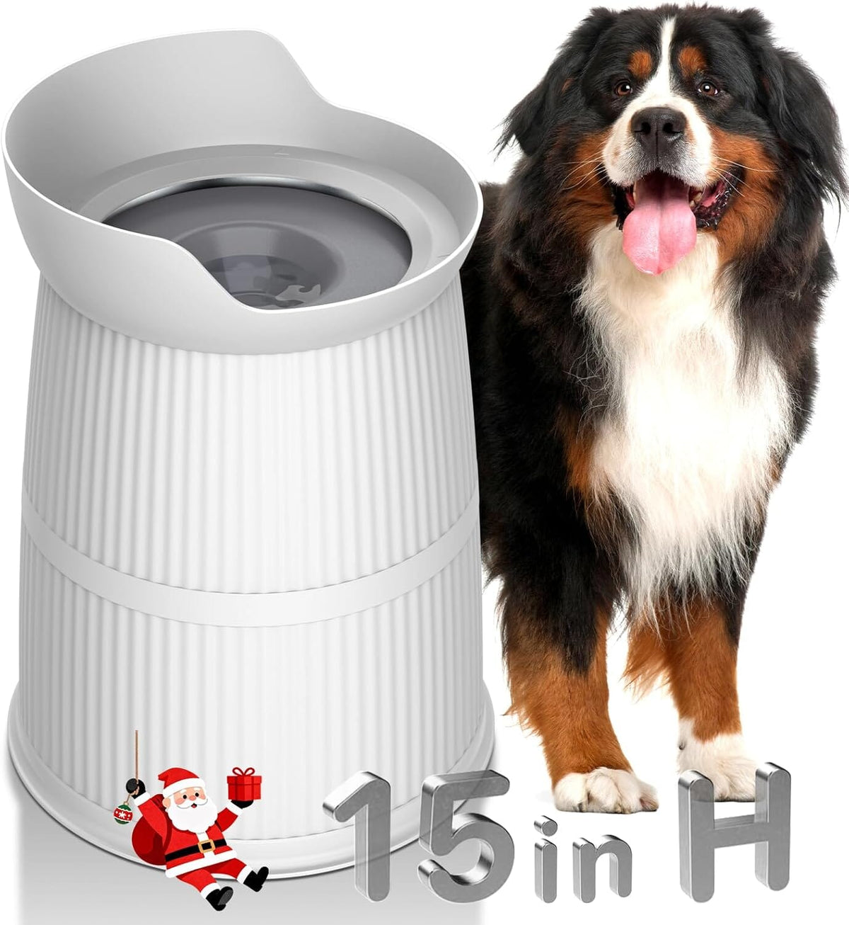 Raised No-Spill Dog Water Bowl