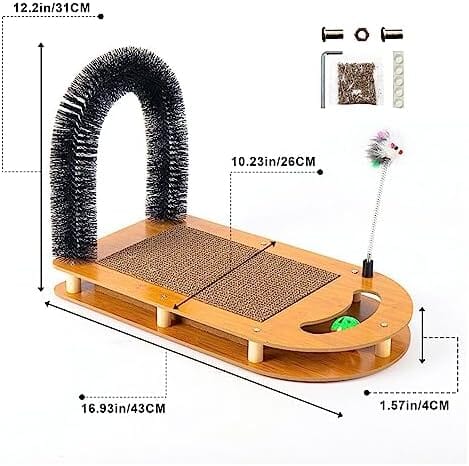 Five-in-One Cardboard Cat Scratcher