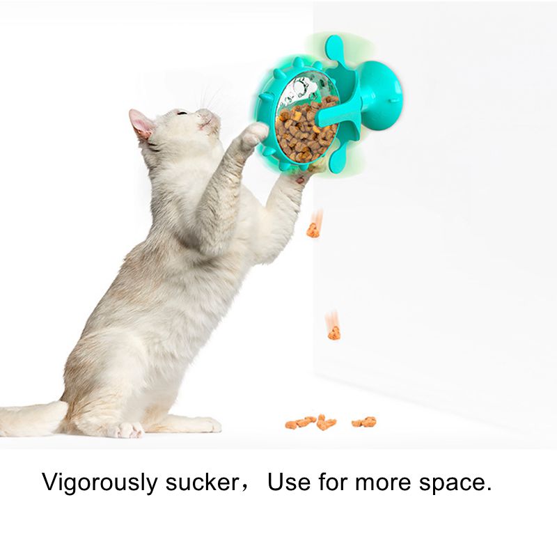 Interactive Cat Windmill Treat Toy