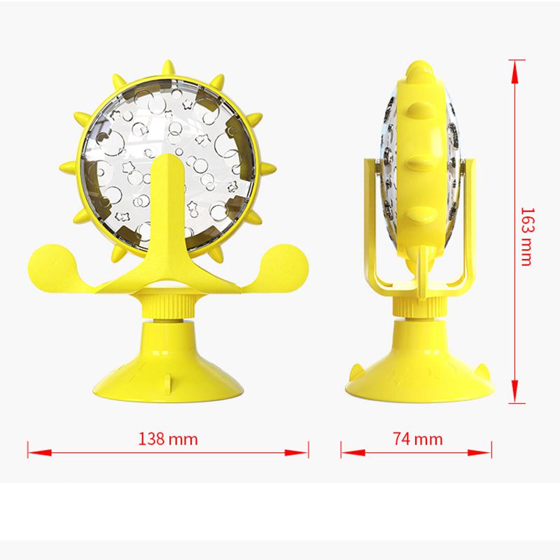 Interactive Cat Windmill Treat Toy