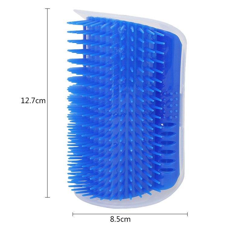 Corner-Mount Cat Grooming Brush