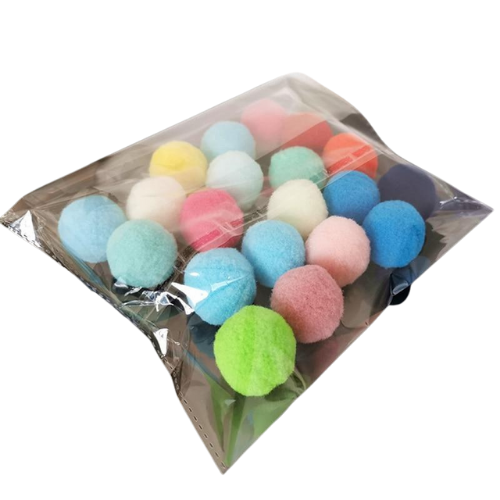 Colorful Plush Cat Play Ball