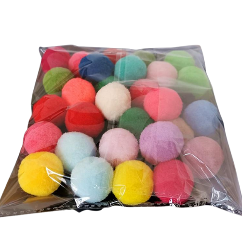 Colorful Plush Cat Play Ball
