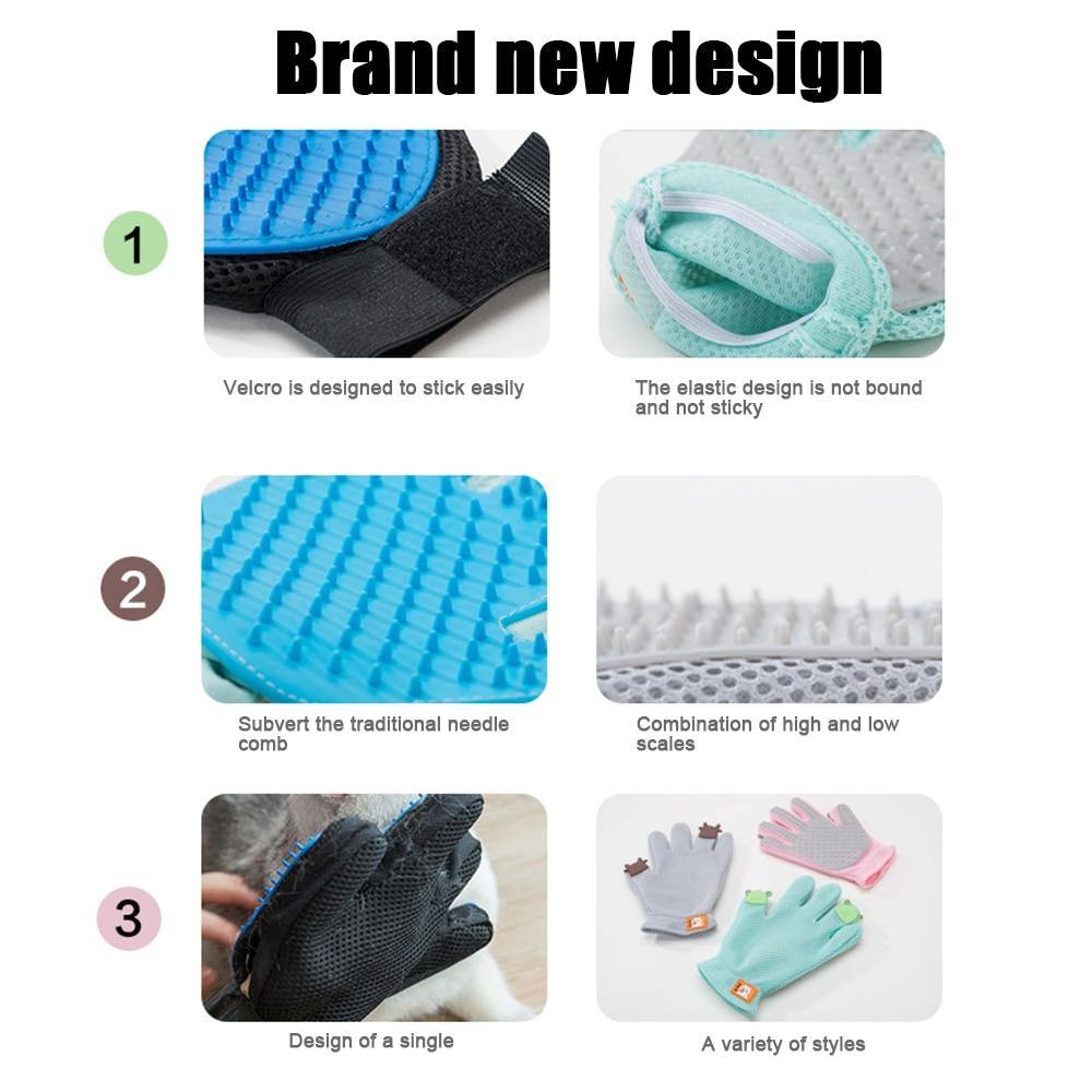 Pet Deshedding Grooming Glove