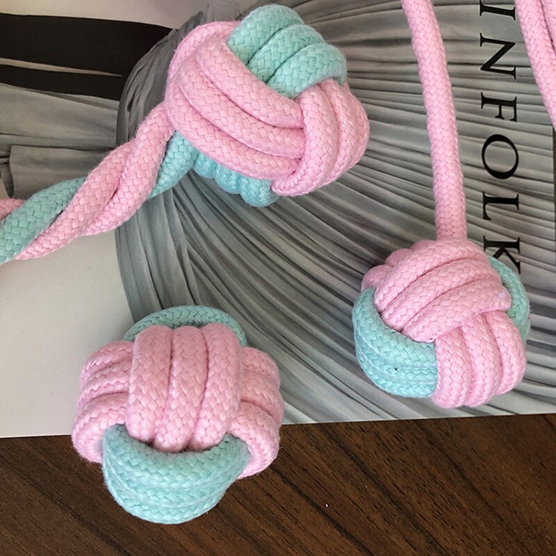 Six-Piece Dog Rope Ball Toy Set