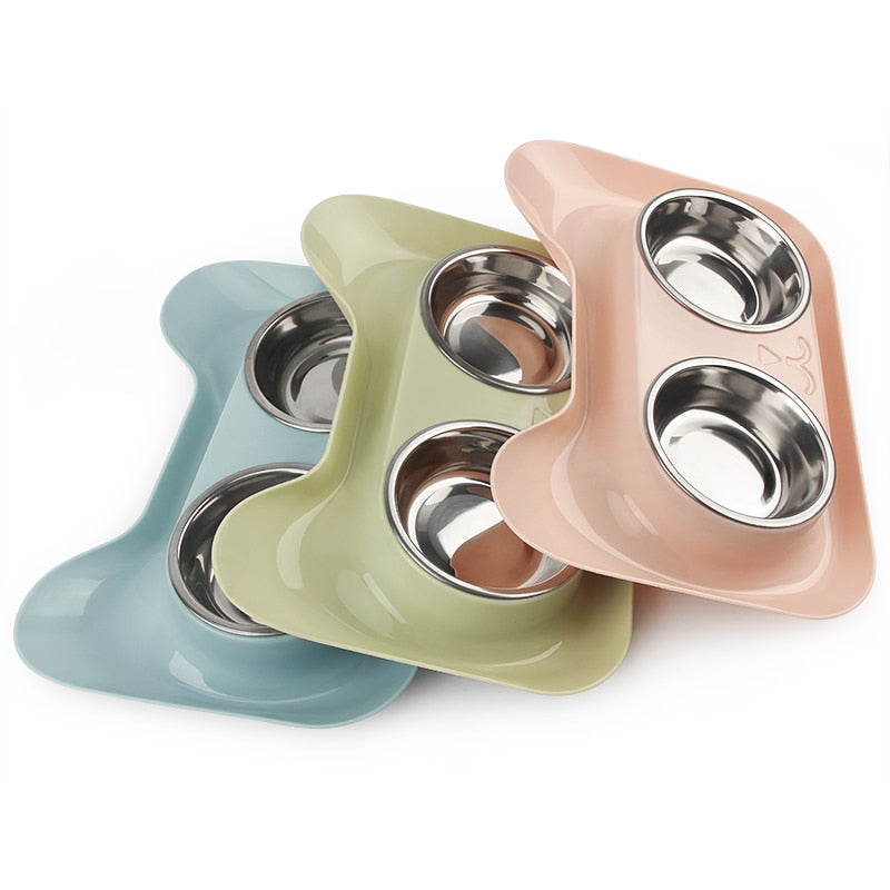 Elevated Double Pet Food Bowl
