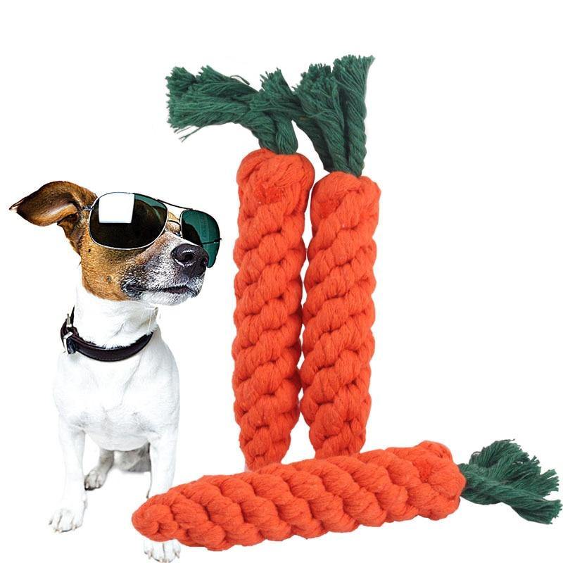 Carrot Rope Dog Chew Toy