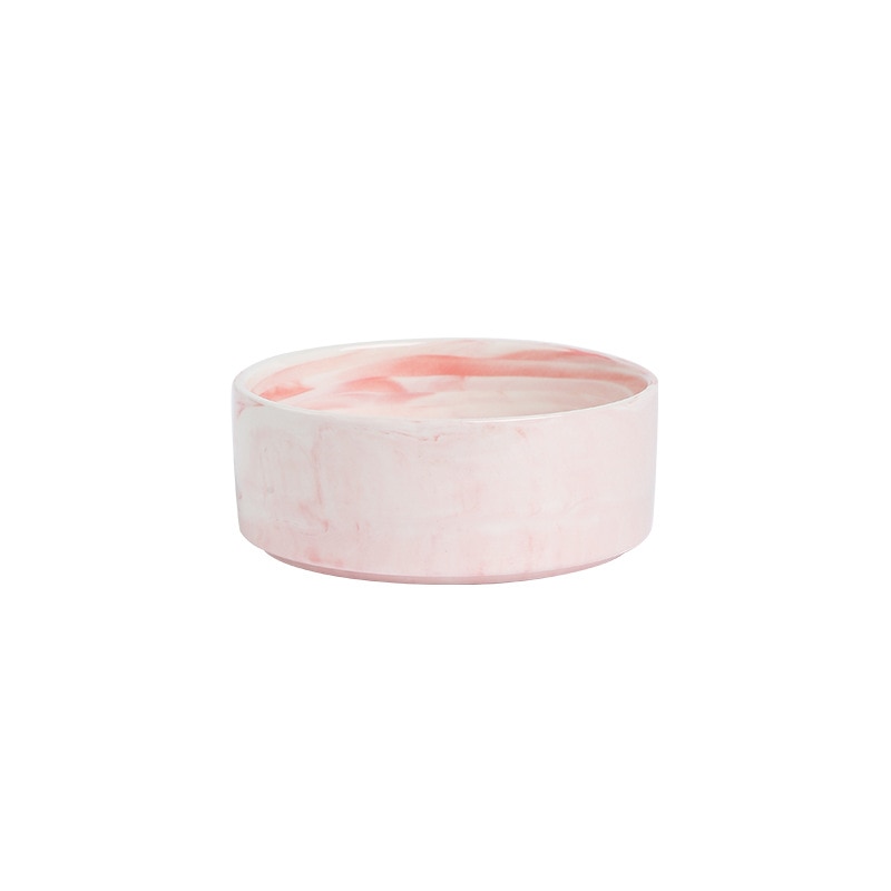 Marble-Style Ceramic Pet Bowl