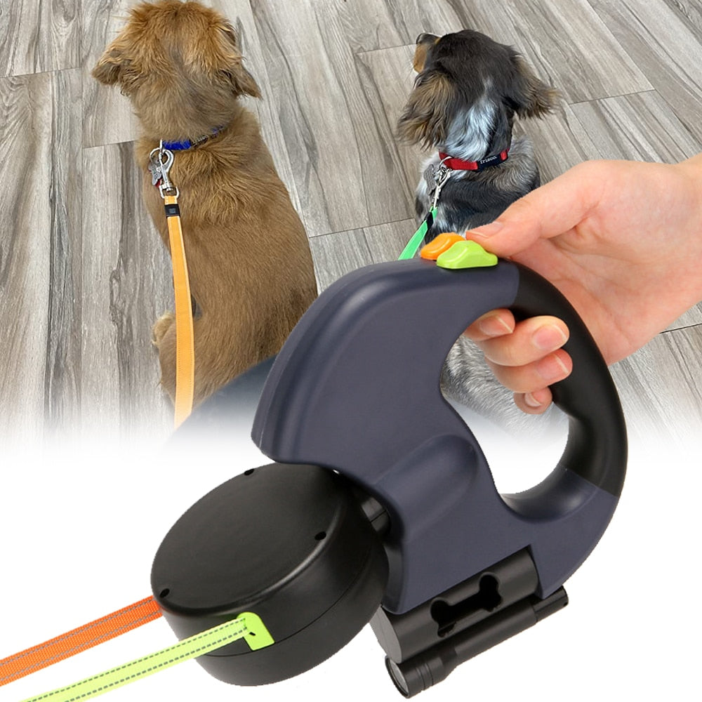 Dual Retractable Dog Leash