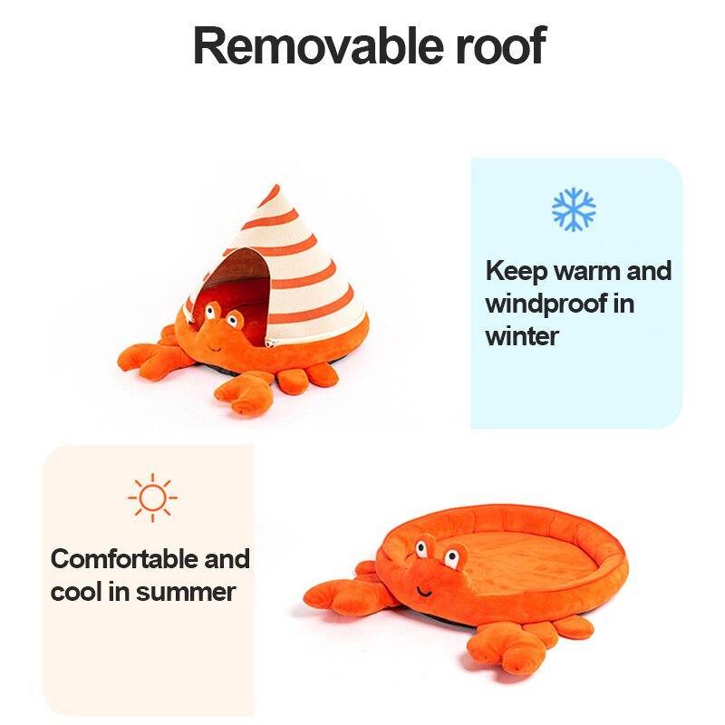 Sea Creature Covered Cat Bed