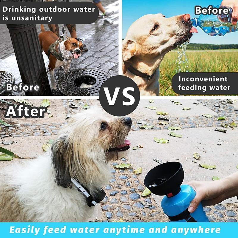 Two-in-One Portable Pet Water Bottle