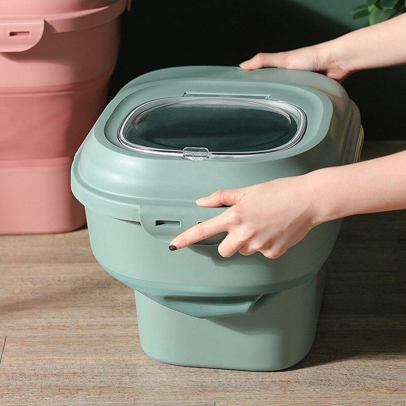 Foldable Pet Food Storage Bucket
