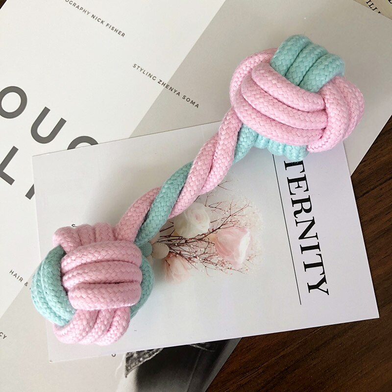 Six-Piece Dog Rope Ball Toy Set