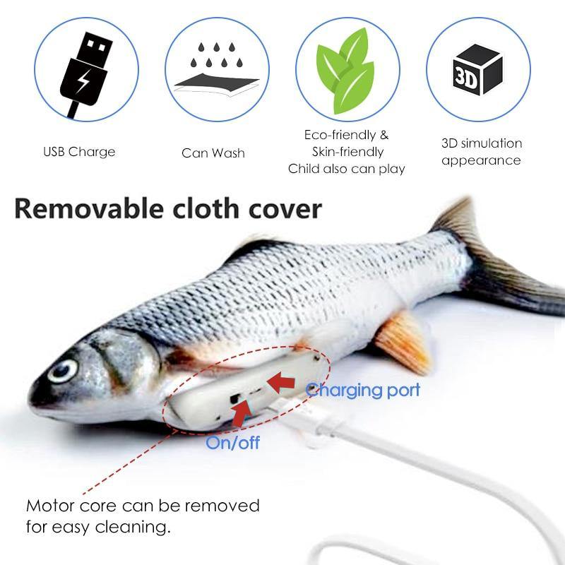Moving Fish Catnip Cat Toy
