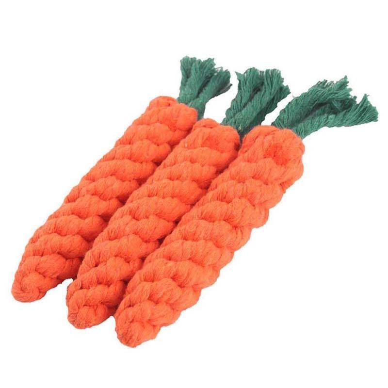 Carrot Rope Dog Chew Toy