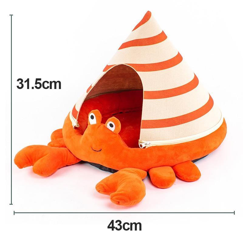 Sea Creature Covered Cat Bed