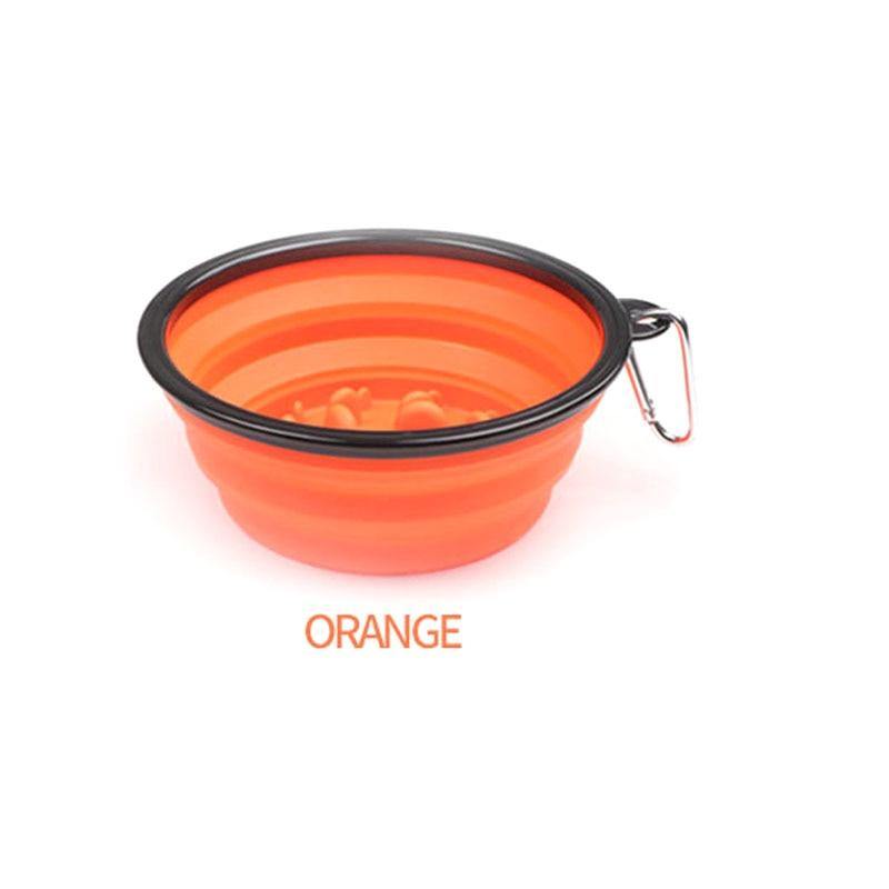 Collapsible Travel Slow Feeder Bowl