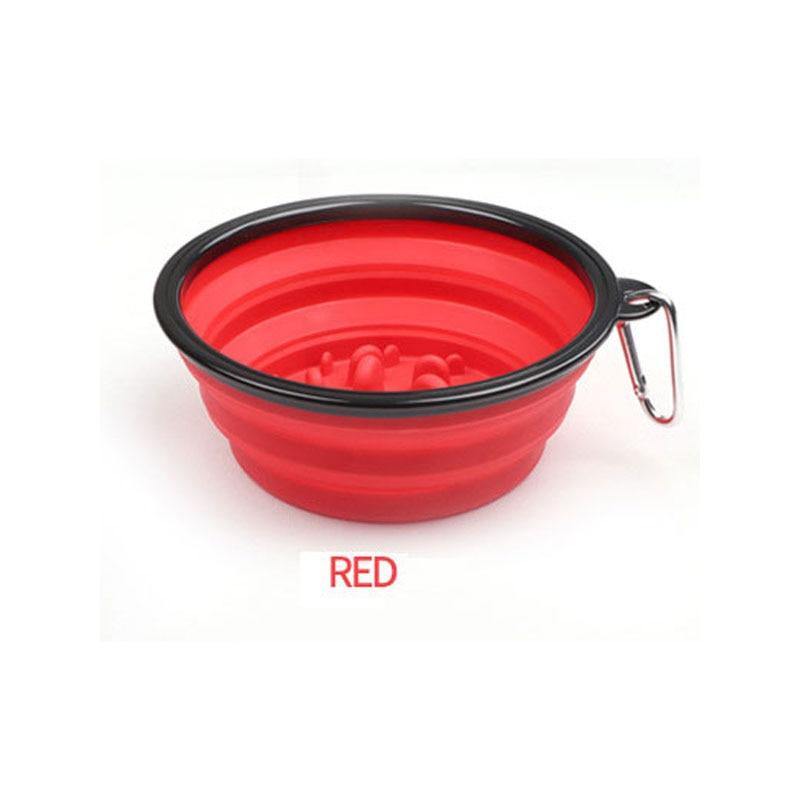 Collapsible Travel Slow Feeder Bowl