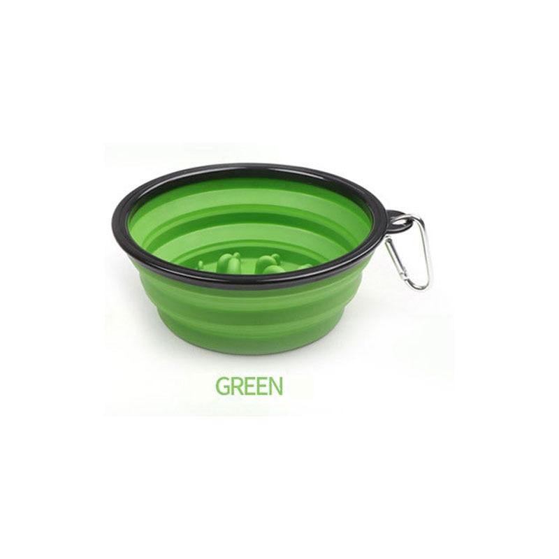 Collapsible Travel Slow Feeder Bowl
