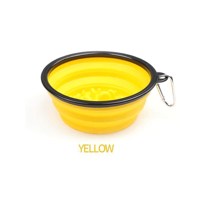 Collapsible Travel Slow Feeder Bowl