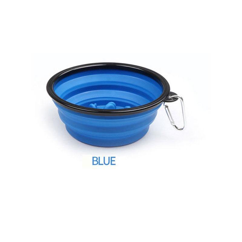 Collapsible Travel Slow Feeder Bowl