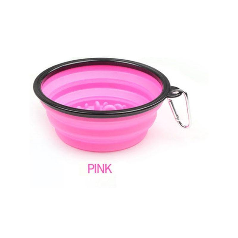 Collapsible Travel Slow Feeder Bowl
