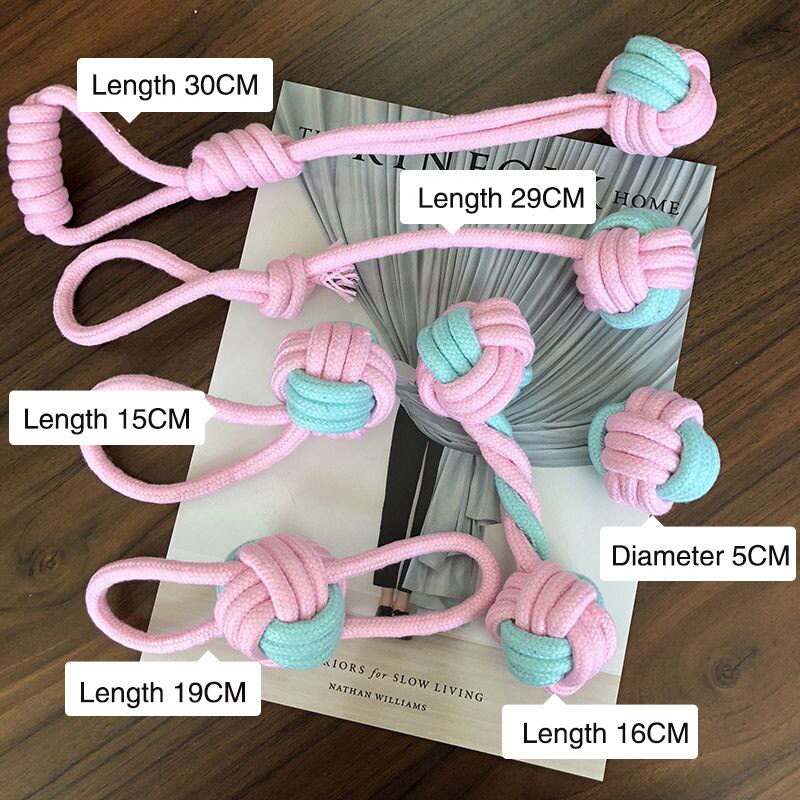 Six-Piece Dog Rope Ball Toy Set