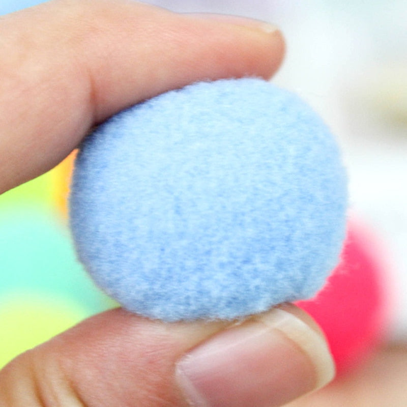 Colorful Plush Cat Play Ball