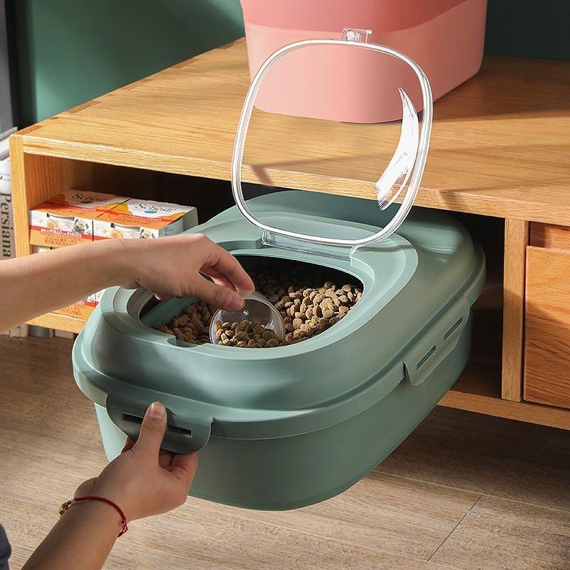 Foldable Pet Food Storage Bucket