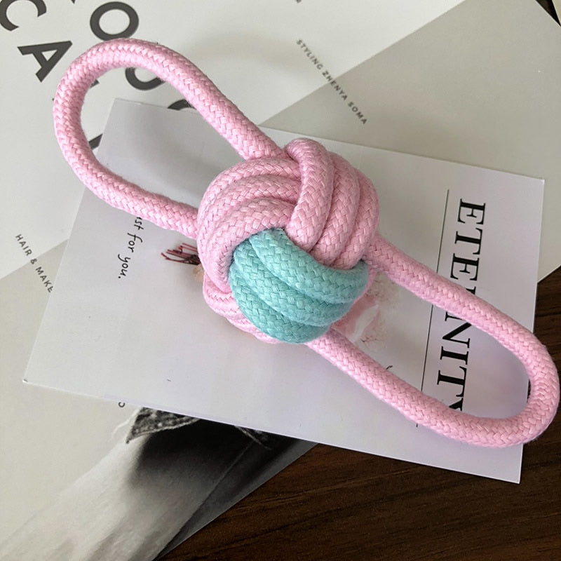 Six-Piece Dog Rope Ball Toy Set