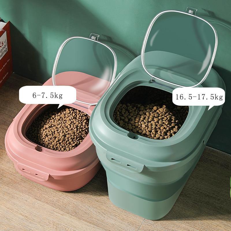 Foldable Pet Food Storage Bucket