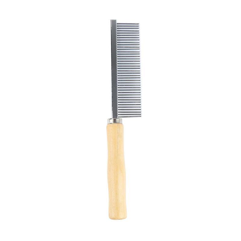 Wooden-Handle Pet Grooming Comb