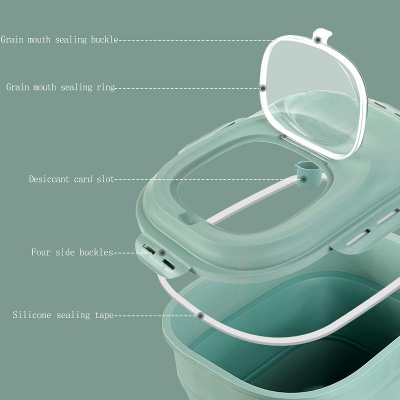 Foldable Pet Food Storage Bucket