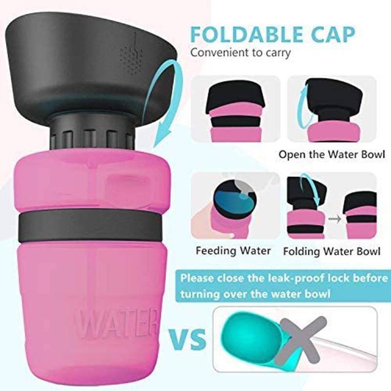Two-in-One Portable Pet Water Bottle