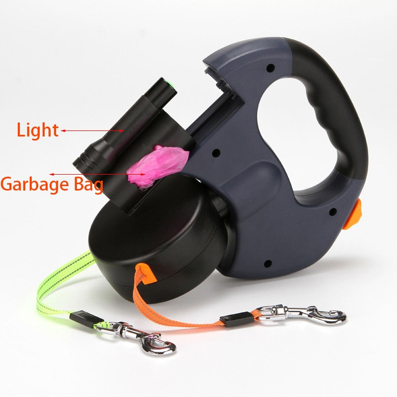 Dual Retractable Dog Leash