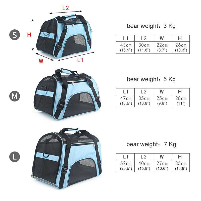 Portable Mesh Pet Carrier