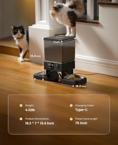 Dual-Bowl Automatic Cat Feeder