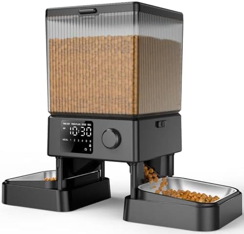 Dual-Bowl Automatic Cat Feeder