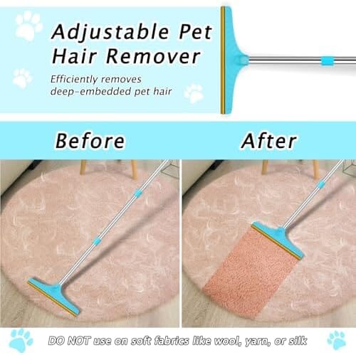 Reusable Carpet Pet Hair Rake