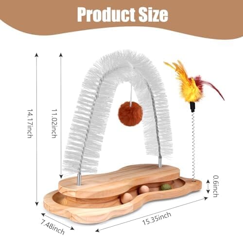 Cat Grooming Arch with Ball Track