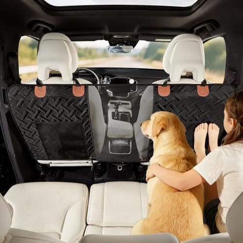 Car Pet Barrier with Mesh Organizer