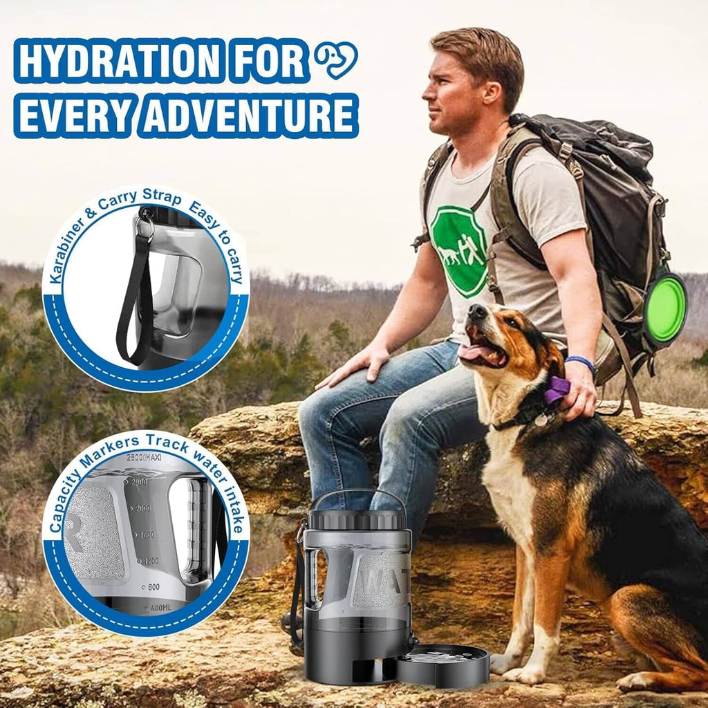 Large Pet Travel Water Bottle Bowl