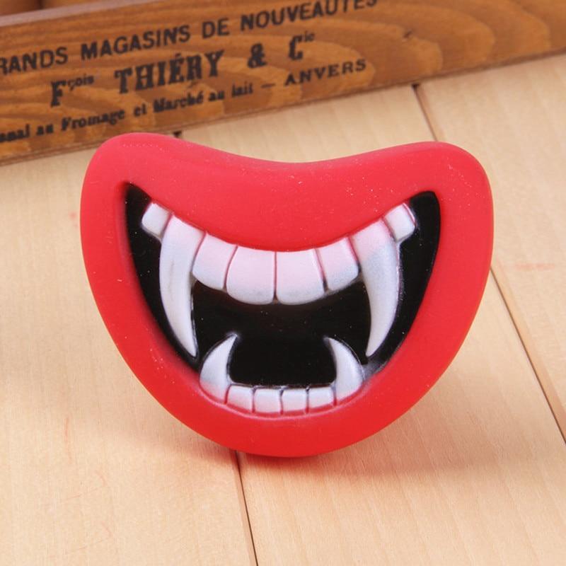 Devil Mouth Squeaky Dog Toy