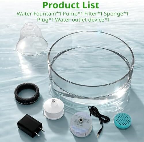 Glass Pet Water Fountain