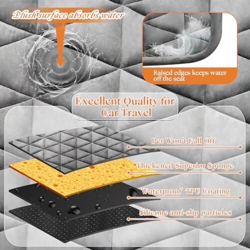 Back Seat Pet Travel Bed Cover