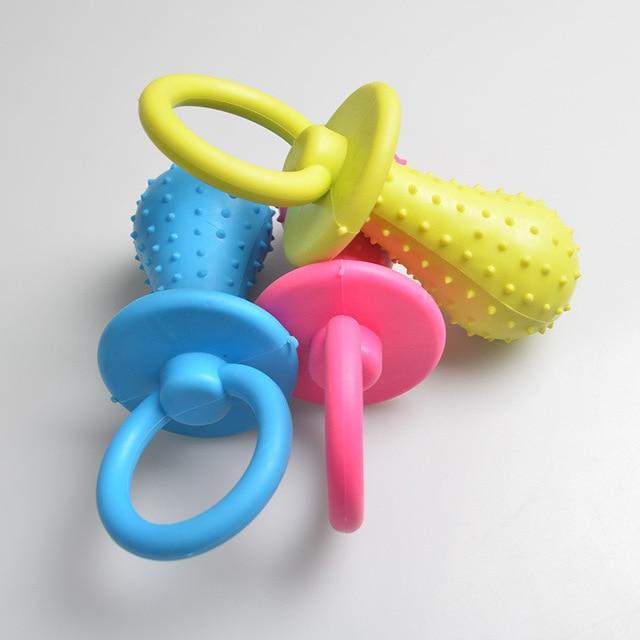 Pacifier-Shaped Dog Chew Toy