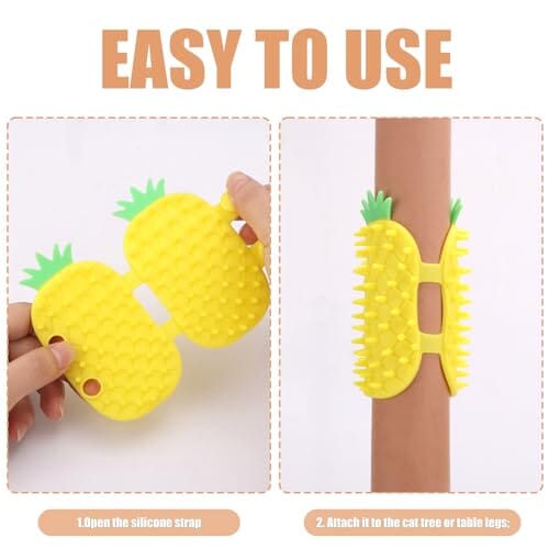 Pineapple Self-Cleaning Pet Brush